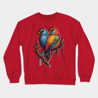 BIRDS GEMINI STYLE DESIGN Crewneck Sweatshirt